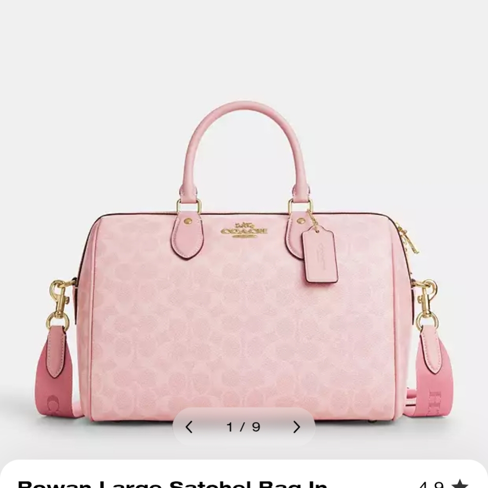Coach Pink Satchel Bag